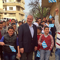 11. April 2017: Informationsreise in den Libanon: Besuch der Handwerkerschule in Barelias.