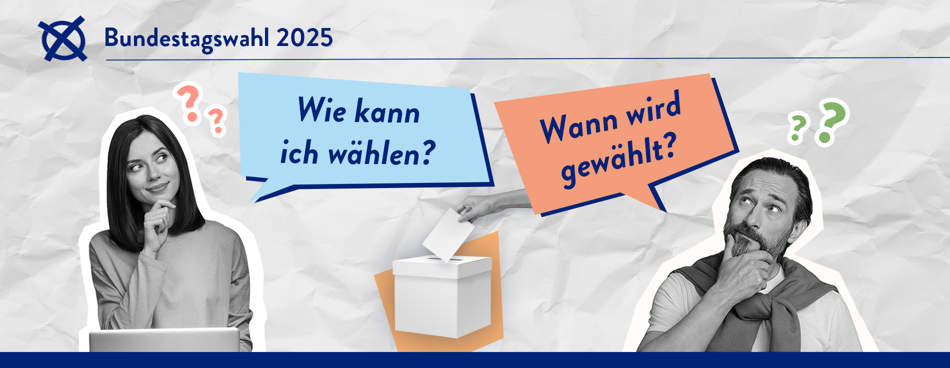 Grafik zur Bundestagswahl 2025: Wie kann ich wählen? Wann wird gewählt?